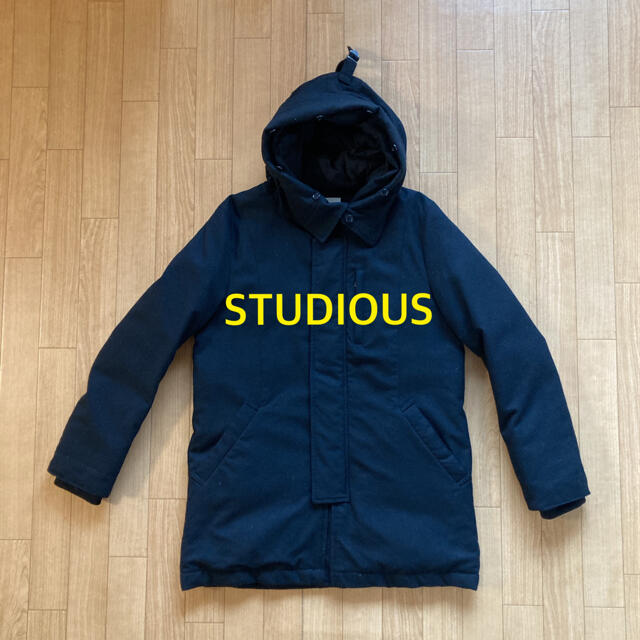 【STUDIOUS】フーデッドダウンコート MADE IN JAPAN.