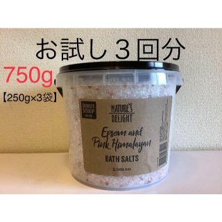 コストコ(コストコ)のコストコで人気のバスソルト　お試し3回分　750g　♪(入浴剤/バスソルト)