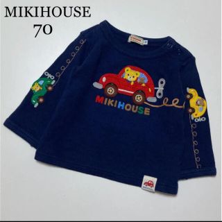 ミキハウス(mikihouse)の専用！ミキハウス　長袖　トレーナー　プッチー君　車　70 秋　冬　ファミリア(トレーナー)