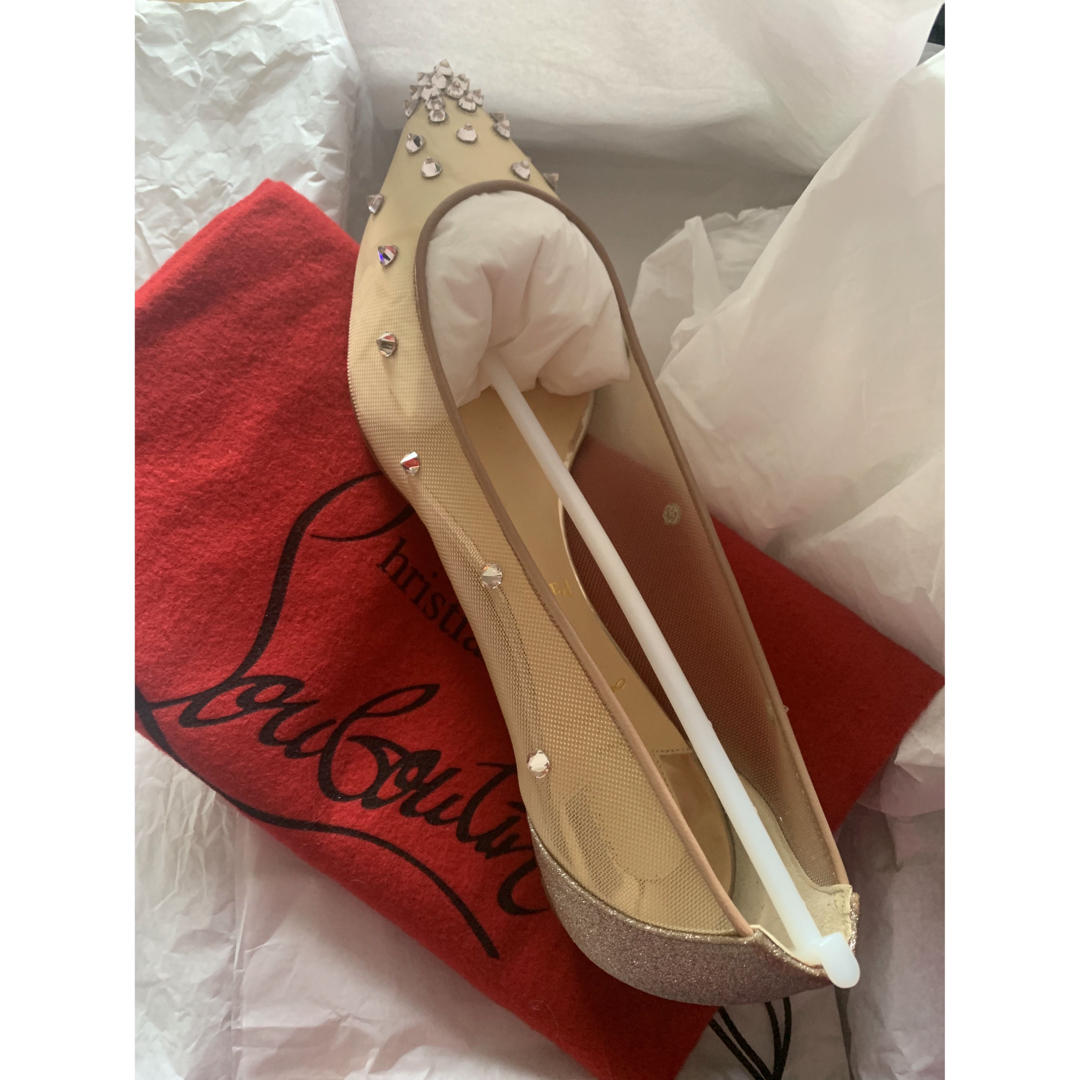 Christian Louboutin(クリスチャンルブタン)のChristian Louboutin DEGRA フラットパンプス レディースの靴/シューズ(バレエシューズ)の商品写真