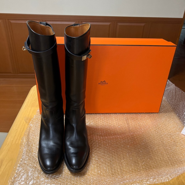 リリ様専用 エルメス ロングブーツ ジャンピング 37ハーフ 24cm