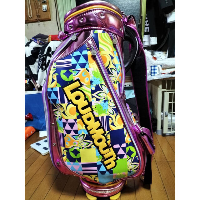 Loudmouth(ラウドマウス)の希少　完売　ラウドマウス　数量限定　キャディバッグ　紫カラー スポーツ/アウトドアのゴルフ(バッグ)の商品写真