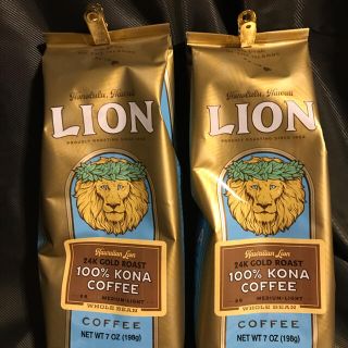 ライオン(LION)のLION COFFEEライオンコーヒー　ハワイコナコーヒー100％　198g2袋(コーヒー)