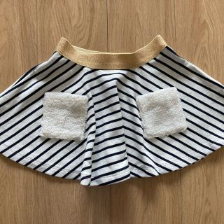 プチバトー(PETIT BATEAU)の最終値下げ♪新品　プチバトー　ボーダースカート(スカート)