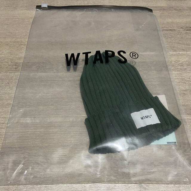 W)taps(ダブルタップス)の【最終値下げ】wtaps 21aw ビーニー　ニット帽　カーキ　新品未使用 メンズの帽子(ニット帽/ビーニー)の商品写真