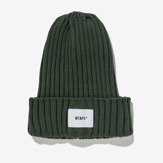 ダブルタップス(W)taps)の【最終値下げ】wtaps 21aw ビーニー　ニット帽　カーキ　新品未使用(ニット帽/ビーニー)