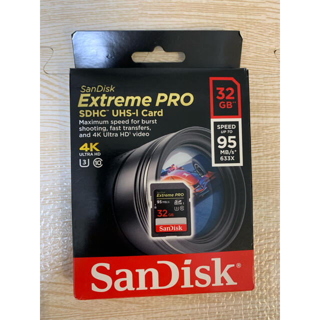 SanDisk(サンディスク)のSanDisk SDHC Card Extreme Pro スマホ/家電/カメラのPC/タブレット(PC周辺機器)の商品写真