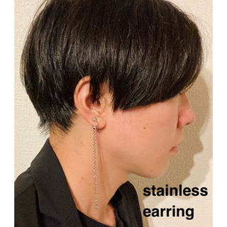 stainless chain earring(その他)
