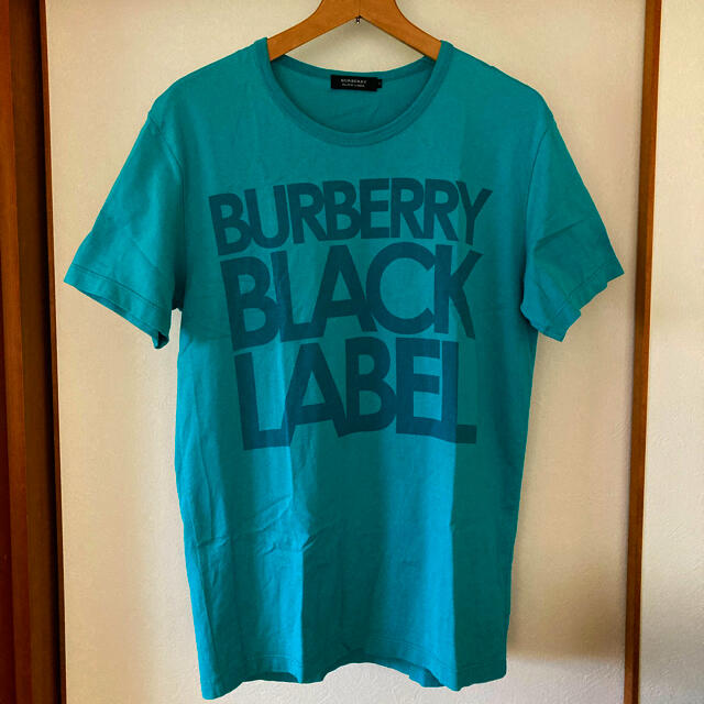 BURBERRY BLACK LABEL(バーバリーブラックレーベル)の美品です！バーバリー ブラックレーベル　ビッグロゴ　コットンTシャツ メンズのトップス(Tシャツ/カットソー(半袖/袖なし))の商品写真