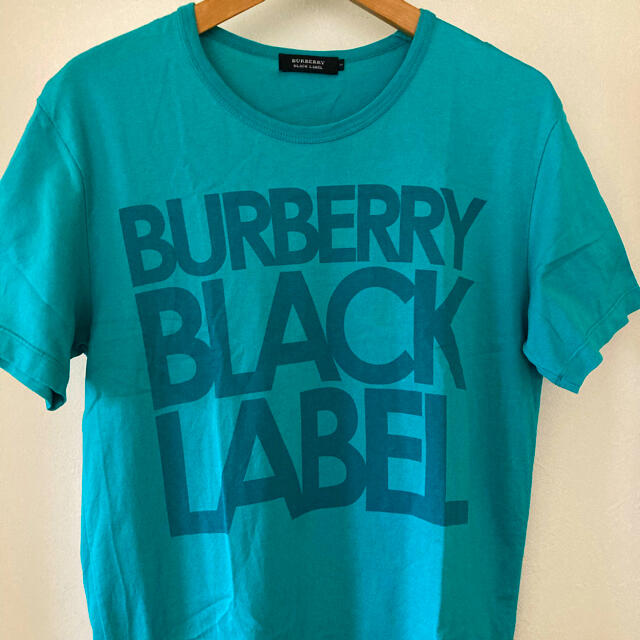 BURBERRY BLACK LABEL(バーバリーブラックレーベル)の美品です！バーバリー ブラックレーベル　ビッグロゴ　コットンTシャツ メンズのトップス(Tシャツ/カットソー(半袖/袖なし))の商品写真