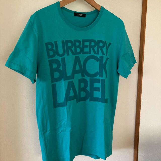 BURBERRY BLACK LABEL(バーバリーブラックレーベル)の美品です！バーバリー ブラックレーベル　ビッグロゴ　コットンTシャツ メンズのトップス(Tシャツ/カットソー(半袖/袖なし))の商品写真