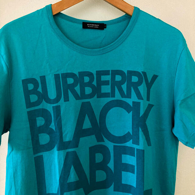 BURBERRY BLACK LABEL(バーバリーブラックレーベル)の美品です！バーバリー ブラックレーベル　ビッグロゴ　コットンTシャツ メンズのトップス(Tシャツ/カットソー(半袖/袖なし))の商品写真