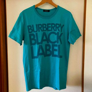 バーバリーブラックレーベル(BURBERRY BLACK LABEL)の美品です！バーバリー ブラックレーベル　ビッグロゴ　コットンTシャツ(Tシャツ/カットソー(半袖/袖なし))