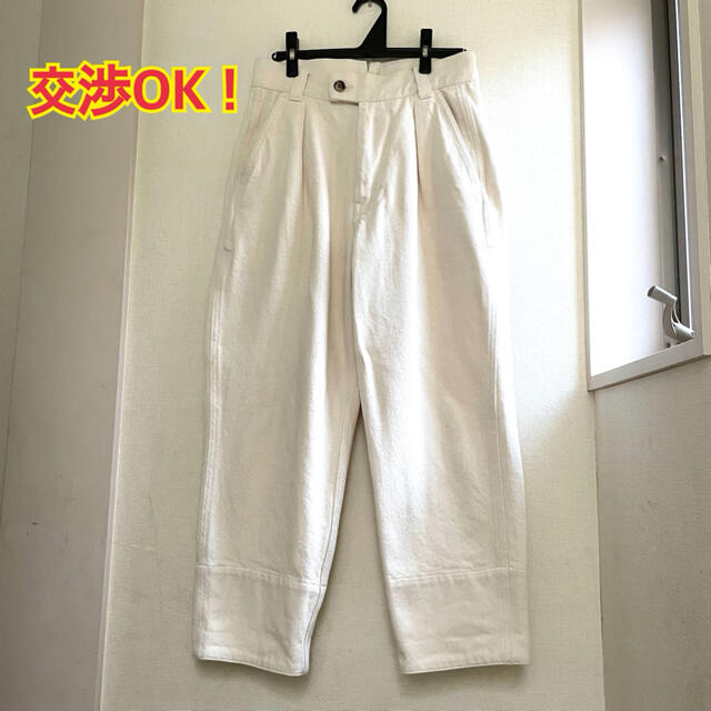 【URU 20AW】COTTON HEAVY DRILL 1TUCK PANTSURU