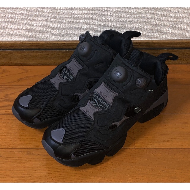 靴/シューズ良品 REEBOK PUMP FURY OG 24cm 限定 ブラック 黒 灰