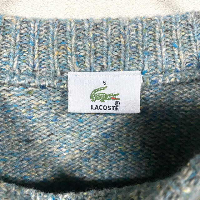 LACOSTE(ラコステ)のニット　セーター　ラコステ　アーガイル　チェック　シルク　レーヨン メンズのトップス(ニット/セーター)の商品写真