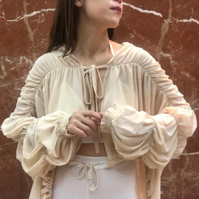 papier gathered jacket