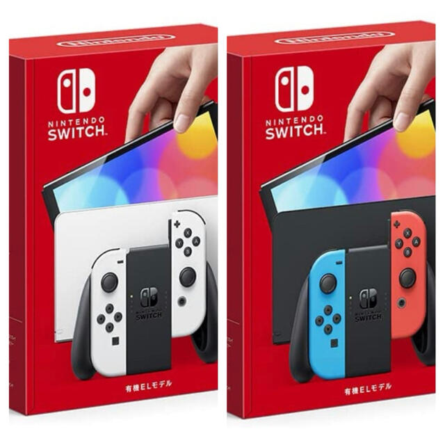 Nintendo Switch(有機EL) ホワイト&ネオン各1台　2台セット