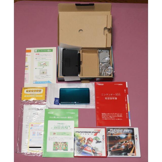 任天堂(ニンテンドウ)のNintendo 3DS 本体 　リッジレーサー　マリオカート7 3DS エンタメ/ホビーのゲームソフト/ゲーム機本体(携帯用ゲーム機本体)の商品写真