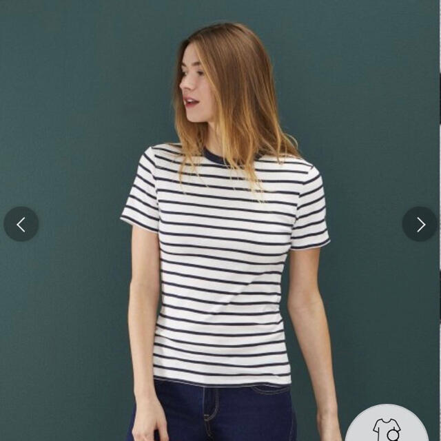 PETIT BATEAU(プチバトー)の ☆新品未使用☆petit bateau マリニエールクルーネックＴシャツ レディースのトップス(Tシャツ(半袖/袖なし))の商品写真