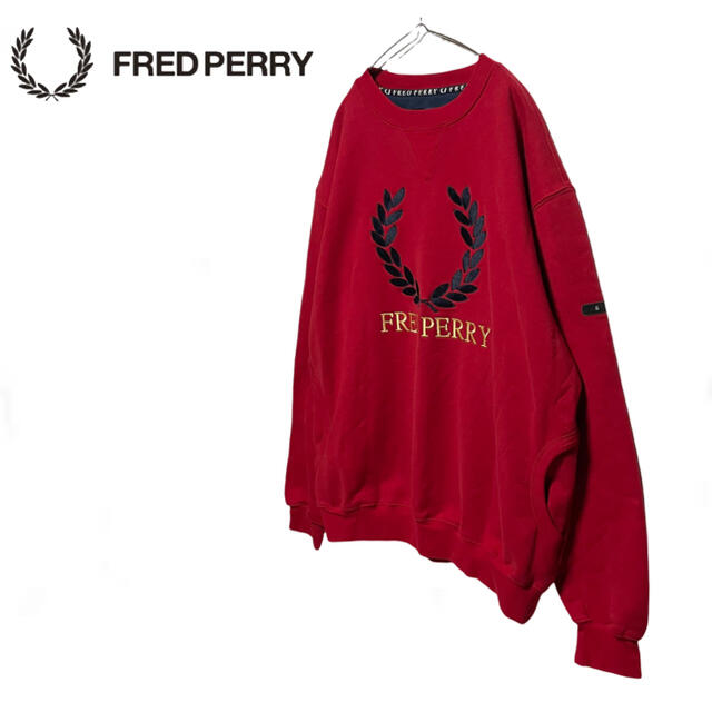 【FRED PERRY】フレッド ペリー ビックロゴ 刺繍ロゴオーバーサイズ 2
