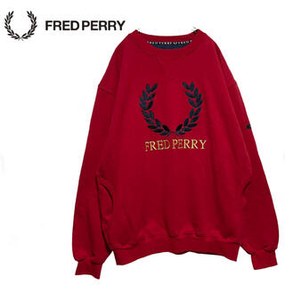 フレッドペリー(FRED PERRY)の【FRED PERRY】フレッド ペリー ビックロゴ 刺繍ロゴオーバーサイズ(スウェット)