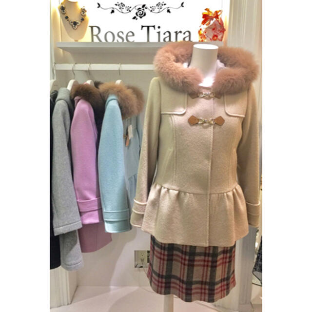 ローズティアラ　ROSE TIARA ダッフルコート　42 フォックスファー