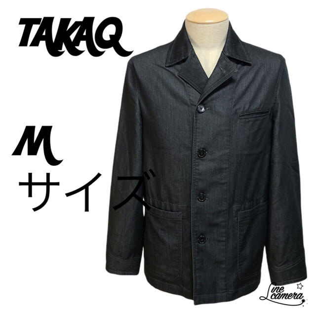 TAKA-Q(タカキュー)のTAKAQ タカキュー 薄手 シャツ ジャケット ブラック Mサイズ メンズのジャケット/アウター(その他)の商品写真