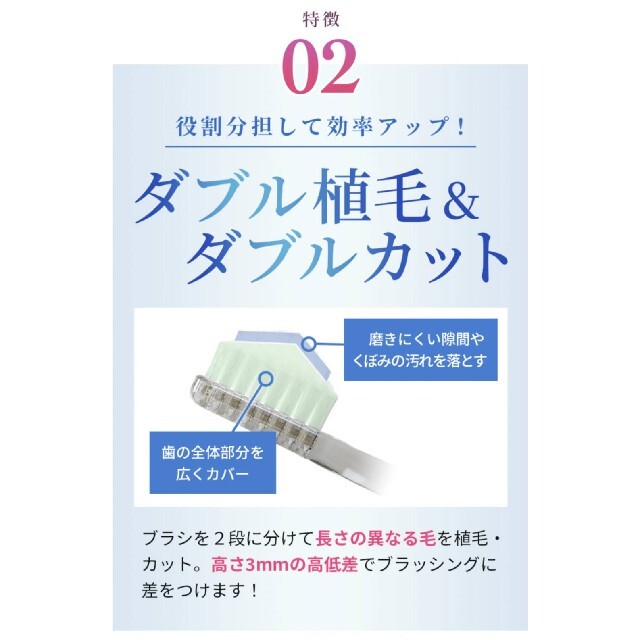 奇跡の歯ブラシ クリアブラック 大人用 3本セット コスメ/美容のオーラルケア(歯ブラシ/デンタルフロス)の商品写真