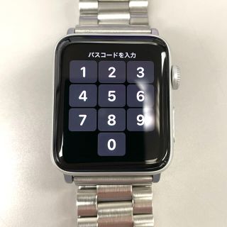 アップルウォッチ(Apple Watch)のApple Watch series3 42mm GPSモデル silver(腕時計(デジタル))