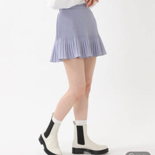 ゴゴシング(GOGOSING)の韓国 プリーツスカート ブルー(ミニスカート)