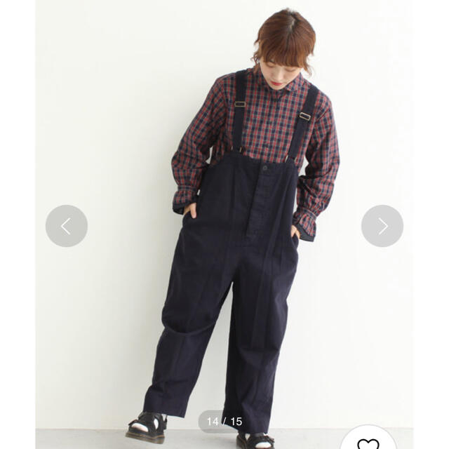 malle 　綿ダック　山仕事の吊りパンツ　シャンブルドゥシャーム　サロペット