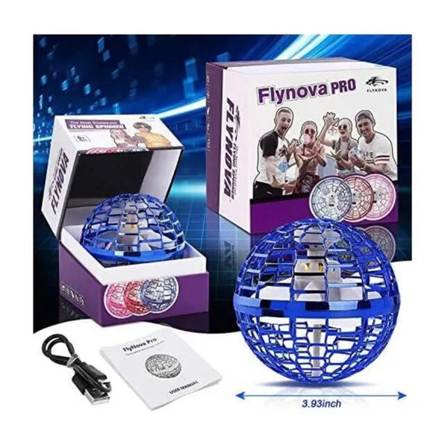 FLYNOVAPRO ミニドローンフライングボール 360°回転PSE認証 エンタメ/ホビーのおもちゃ/ぬいぐるみ(ホビーラジコン)の商品写真
