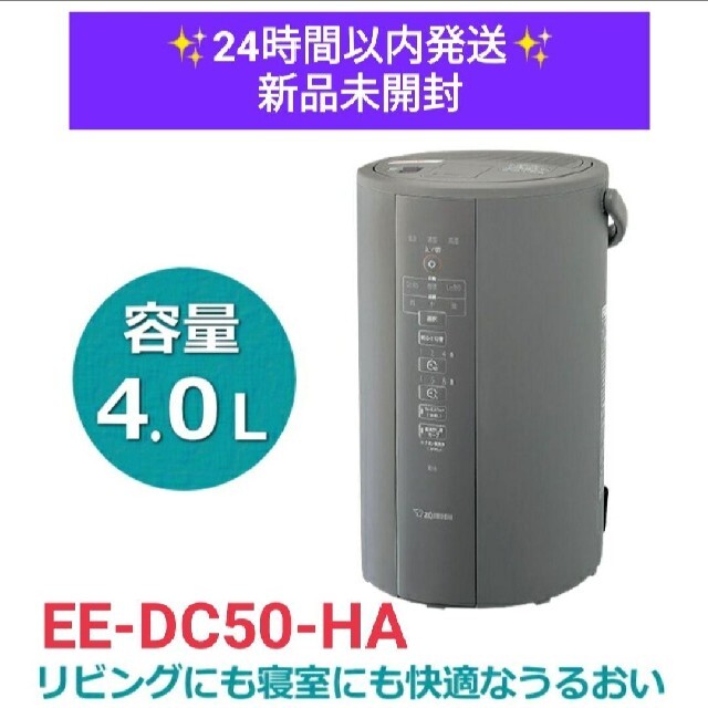 象印 - EE-DC50-HA 象印 スチーム式加湿器 4L 2021年モデル 新品未開封