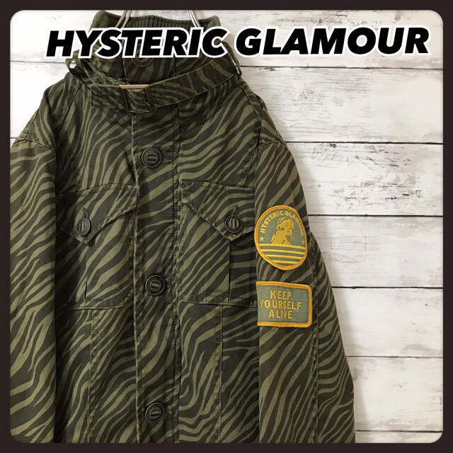 ニスカート HYSTERIC GLAMOUR - m様専用 美品ヒステリックグラマーヒスガールワッペン袖切り替えミリタリーコートの通販 by