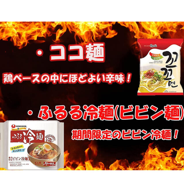 SALE韓国ラーメン 人気の10種セット 辛ラーメン　韓国食品 のぐりラーメン 食品/飲料/酒の食品(麺類)の商品写真