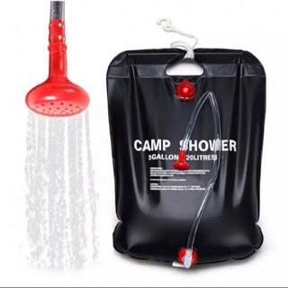 キャンプシャワー シャワーバッグ 大容量20L 緊急時 災害時(寝袋/寝具)