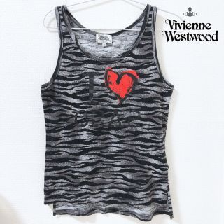 ヴィヴィアンウエストウッド(Vivienne Westwood)のVWM タンクトップ アニマル柄 ハート大 #ヴィヴィアンウエストウッド(タンクトップ)