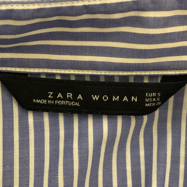 ZARA(ザラ)のZARA ザラ  ブラウス　ストライプシャツ　S レディースのトップス(シャツ/ブラウス(長袖/七分))の商品写真