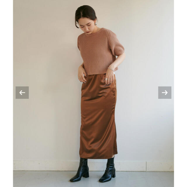 UNITED ARROWS(ユナイテッドアローズ)のTINA：JOJUN★エアリーコットン半袖プルオーバー レディースのトップス(ニット/セーター)の商品写真