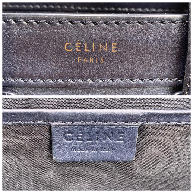 celine(セリーヌ)のCELINE✨ラゲージ ナノショッパー ブラック 2WAY ハンドバッグ レディースのバッグ(ショルダーバッグ)の商品写真