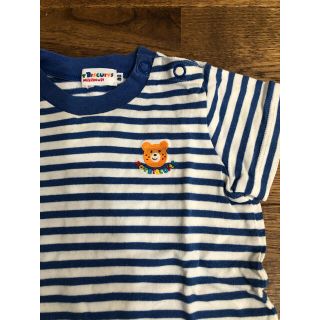 ミキハウス(mikihouse)のボーダーTシャツ　80(Ｔシャツ)