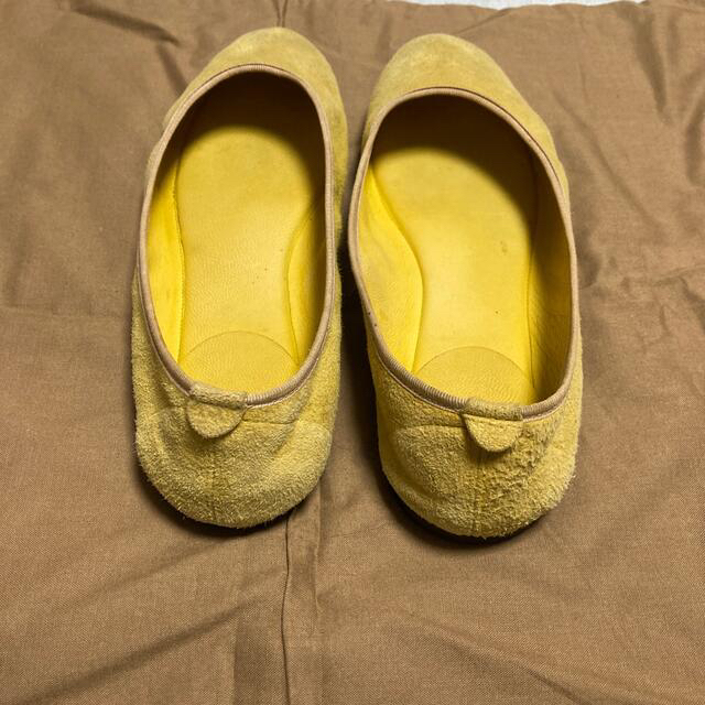 【VIEILLE】 ヴィエイユのぺたんこバレエシューズ　イエロー レディースの靴/シューズ(バレエシューズ)の商品写真