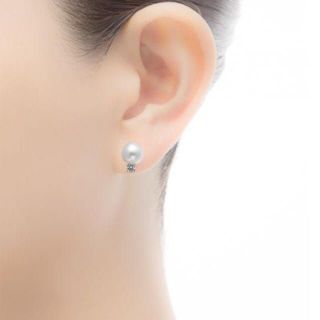 MIKIMOTO ミキモト K18 ダイヤ ピアス 0.08ct 13.2g