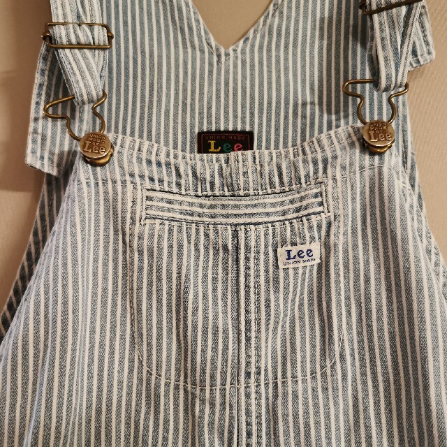 Lee(リー)のLee ヒッコリー サロペット デニム ジャンパースカート 130 キッズ/ベビー/マタニティのキッズ服女の子用(90cm~)(ワンピース)の商品写真