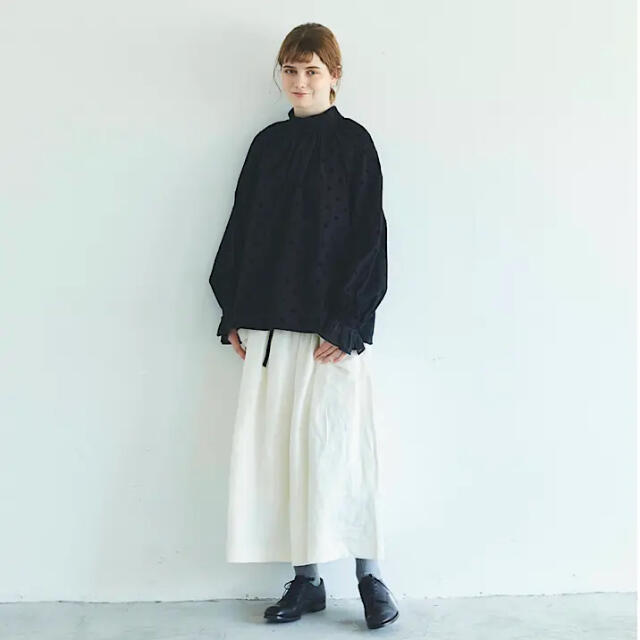 MAGALI アンティークドット・フリルスリーブ・プルオーバー MAGALI アンティークドット・フリルスリーブ・プルオーバー