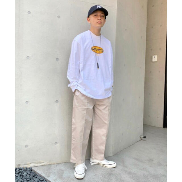 PARAGRAPH ファイヤー ロンT ホワイト