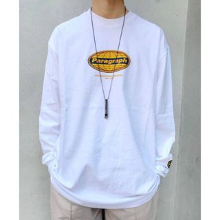 PARAGRAPH ファイヤー ロンT ホワイト