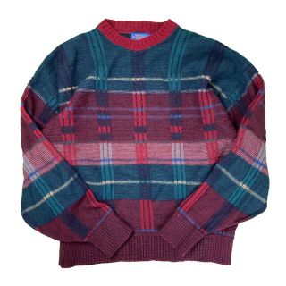 ペンドルトン(PENDLETON)の【希少】ペンドルトン　ウールニット　柄ニット　70s 80s 古着　ヴィンテージ(ニット/セーター)