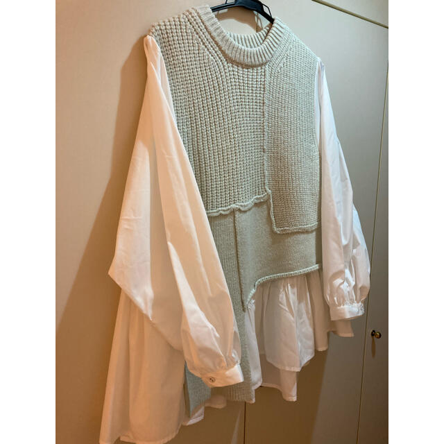 マチャット machatt フレアドッキングシャツニット - www.husnususlu.com